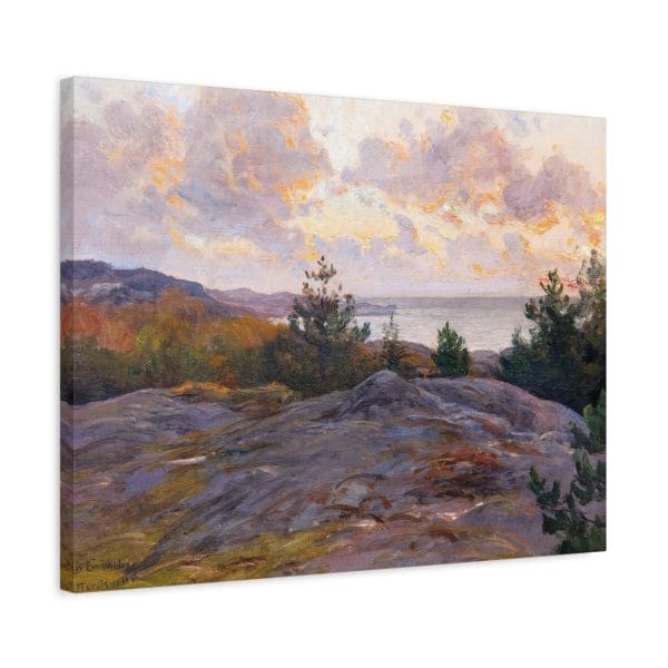Berndt Lindholm - Cliffs by the Shore - Stunning Nordic Coastal Art, Matte Canvas, Stretched, 1.25" - Image 7