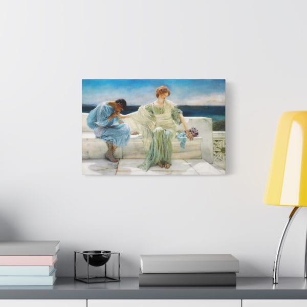 Lawrence Alma-Tadema Masterpiece - Ask Me No More (1906) - A Timeless Classic, Matte Canvas, Stretched, 1.25" - Image 3