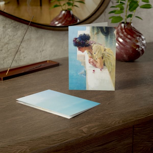 Lawrence Alma-Tadema - A Coign of Vantage 1895 - Elegant Vintage Greeting Cards Set - Perfect for All Occasions - Image 12