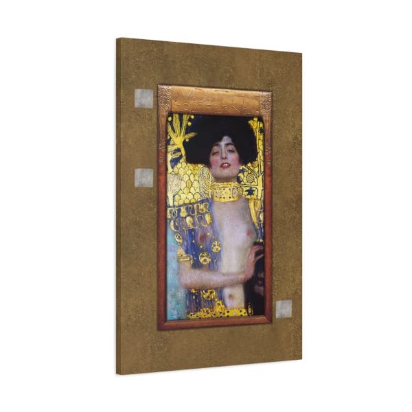 Gustav Klimt - Judith & The Head of Holofernes (1901) - Iconic Symbolism and Art Nouveau Masterpiece, Matte Canvas, Stretched, 1.25" - Image 10