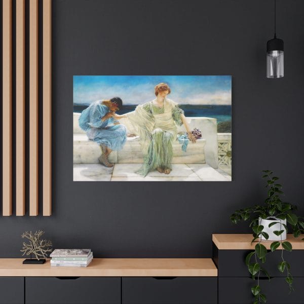 Lawrence Alma-Tadema Masterpiece - Ask Me No More (1906) - A Timeless Classic, Matte Canvas, Stretched, 1.25" - Image 23