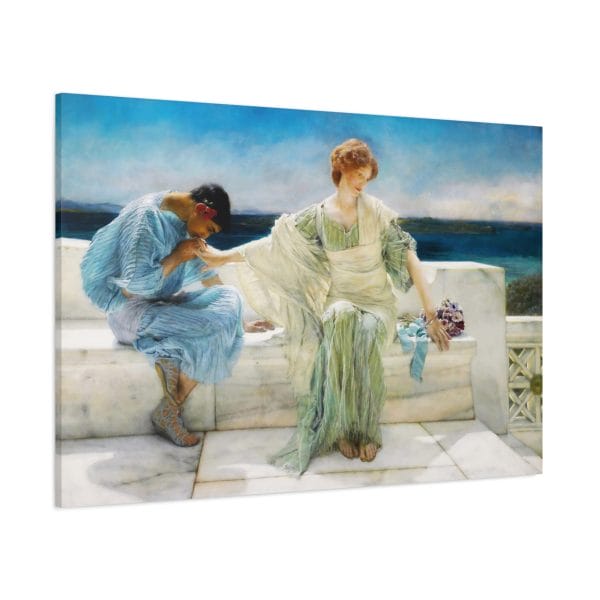 Lawrence Alma-Tadema Masterpiece - Ask Me No More (1906) - A Timeless Classic, Matte Canvas, Stretched, 1.25" - Image 21