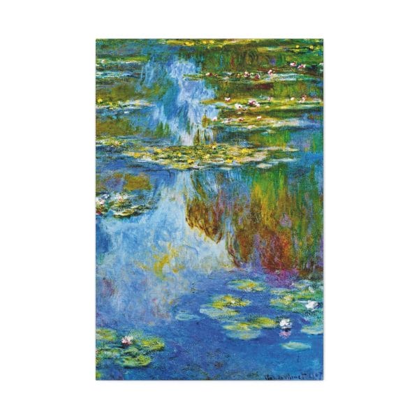 Claude Monet - Iconic Water Lilies (1907) - A Masterpiece of Impressionist Art, Matte Canvas, Stretched, 1.25" - Image 12
