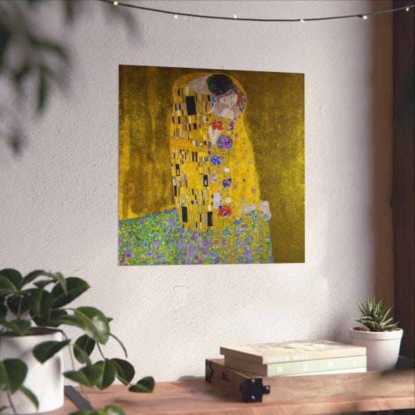 Gustav Klimt's The Kiss (1907 - 1908) - Exquisite. Romantic Matte Vertical Posters - Image 8