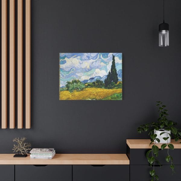 Vincent van Goghs Wheat Field with Cypresses (1889) - Stunning Matte Canvas, Stretched, 1.25" - Image 12
