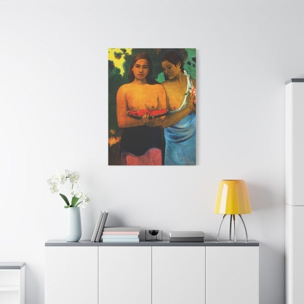 Two Tahitian Women by Paul Gauguin (1899) - Premium Canvas Art Print, Matte Canvas, Stretched, 1.25" - Image 14