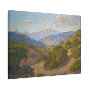 William Wendt Masterpiece Exploring - Mount San Antonio (1912) - A Timeless Landscape Painting, Matte Canvas, Stretched, 1.25"