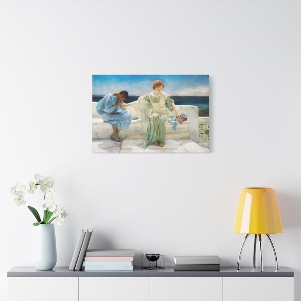 Lawrence Alma-Tadema Masterpiece - Ask Me No More (1906) - A Timeless Classic, Matte Canvas, Stretched, 1.25" - Image 12