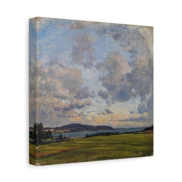 Berndt Lindholm - Syyspilvia - (1890-1899), Matte Canvas, Stretched, 1.25"