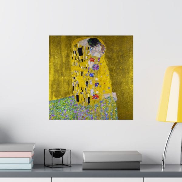 Gustav Klimt's The Kiss (1907 - 1908) - Exquisite. Romantic Matte Vertical Posters - Image 9