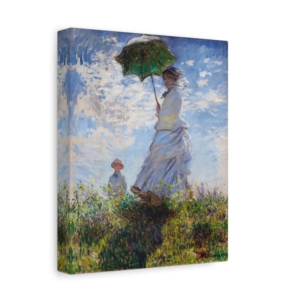 Claude Monet - Madame Monet and Her Son (1873) - Iconic Impressionist Portrait, Matte Canvas, Stretched, 1.25" - Image 6