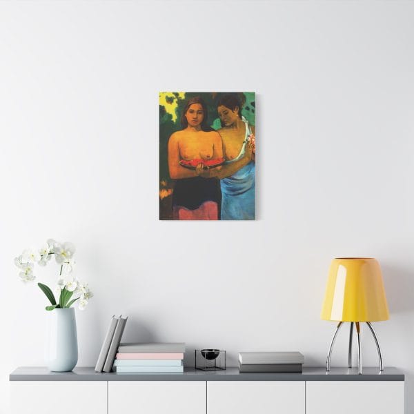Two Tahitian Women by Paul Gauguin (1899) - Premium Canvas Art Print, Matte Canvas, Stretched, 1.25" - Image 2