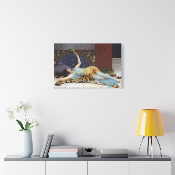 Timeless Elegance - John William Waterhouse & Godwards Dolce Far Niente, 1897, Matte Canvas, Stretched, 1.25" - Image 7