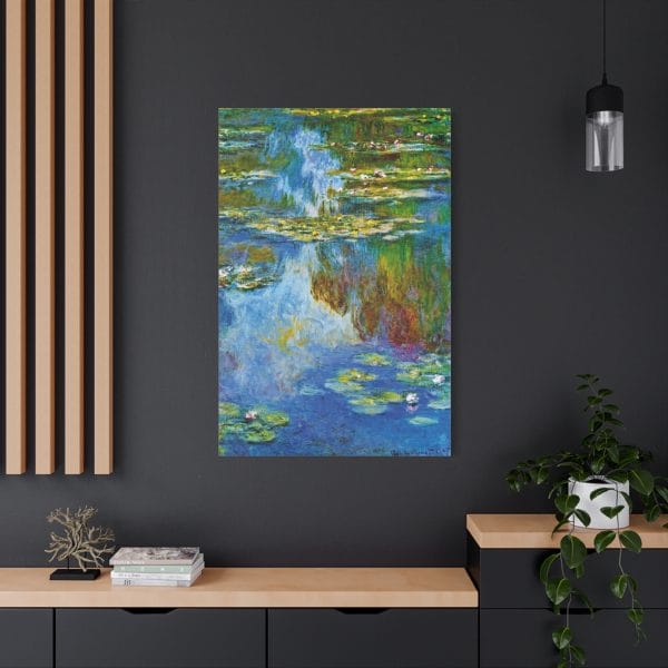 Claude Monet - Iconic Water Lilies (1907) - A Masterpiece of Impressionist Art, Matte Canvas, Stretched, 1.25" - Image 14