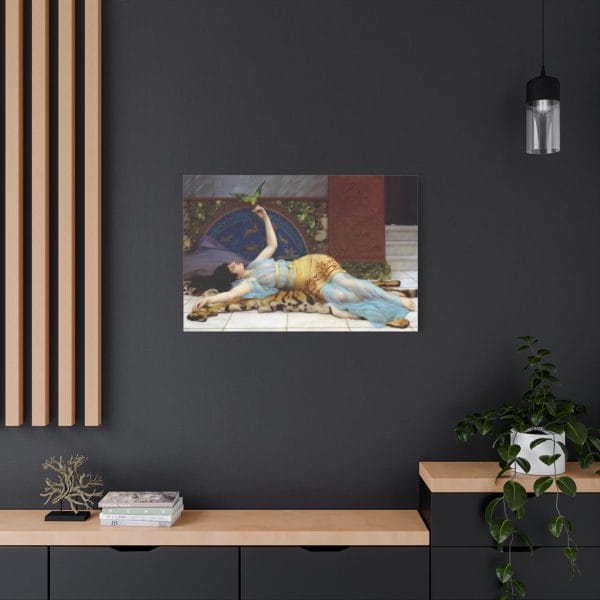 Timeless Elegance - John William Waterhouse & Godwards Dolce Far Niente, 1897, Matte Canvas, Stretched, 1.25" - Image 9