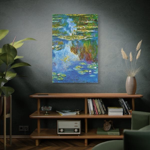 Claude Monet - Iconic Water Lilies (1907) - A Masterpiece of Impressionist Art, Matte Canvas, Stretched, 1.25" - Image 15