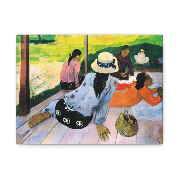 Paul Gauguin - The Siesta (1892-1894) - Transform Your Space with Stunning Canvas Print, Matte Canvas, Stretched, 1.25" - Image 5