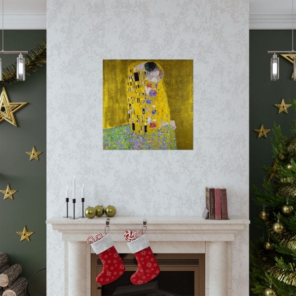 Gustav Klimt's The Kiss (1907 - 1908) - Exquisite. Romantic Matte Vertical Posters - Image 4