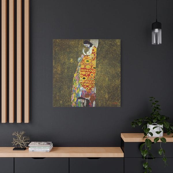 Gustav Klimt 1907 Iconic Work - Hope II, Matte Canvas, Stretched, 1.25" - Image 4
