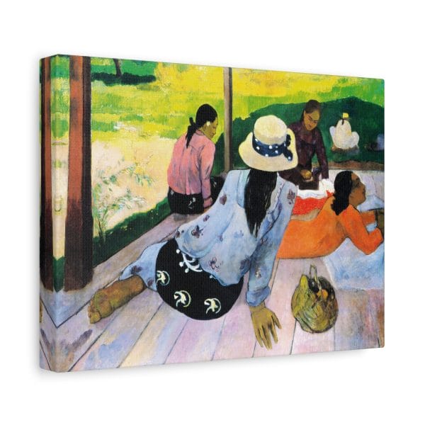 Paul Gauguin - The Siesta (1892-1894) - Transform Your Space with Stunning Canvas Print, Matte Canvas, Stretched, 1.25" - Image 6