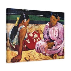 Nafea Faa Ipoipo by Paul Gauguin  - Vibrant Tahitian Art for Home Decor - Post-Impressionist Masterpiece (1892), Matte Canvas, Stretched, 1.25"