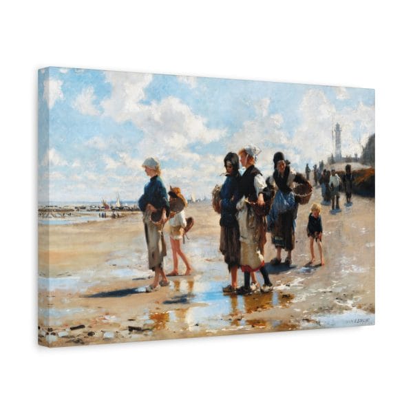 John Singer Sargent 1878 Masterpiece - En Route pour la Pêche, Matte Canvas, Stretched, 1.25" - Image 6