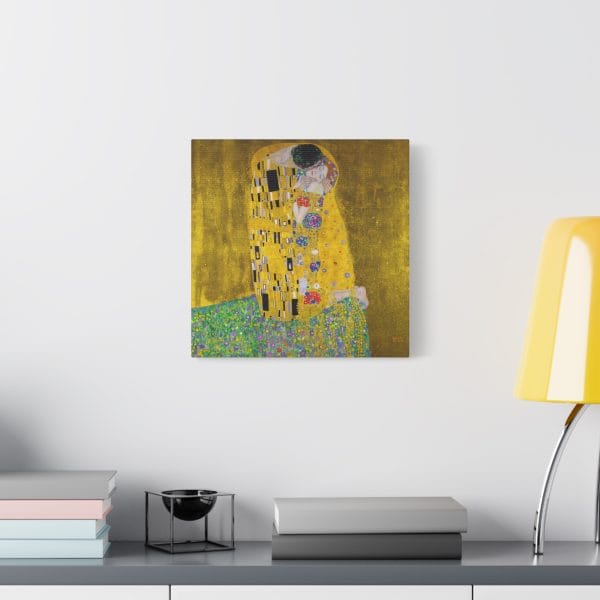 Gustav Klimt's The Kiss (1907 - 1908) - Exquisite Matte Canvas, Stretched, 1.25" - Image 8