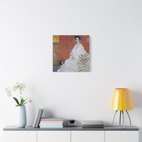 Gustav Klimt's 1906 Masterpiece, Portrait of Fritza Riedler, Matte Canvas, Stretched, 1.25" - Image 8