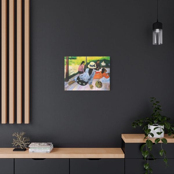 Paul Gauguin - The Siesta (1892-1894) - Transform Your Space with Stunning Canvas Print, Matte Canvas, Stretched, 1.25" - Image 4