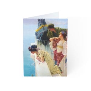 Lawrence Alma-Tadema - A Coign of Vantage 1895 - Artistic Greeting Cards Set - Perfect for All Occasions (1, 10, 30, 50 pcs)