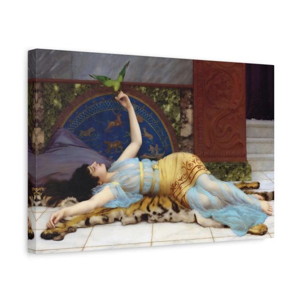 Timeless Elegance - John William Waterhouse & Godwards Dolce Far Niente, 1897, Matte Canvas, Stretched, 1.25"