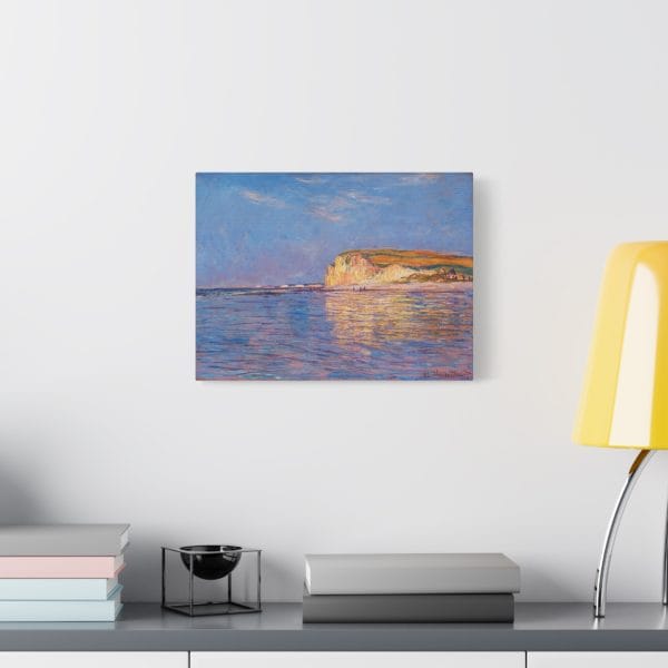 Claude Monet - Low Tide at Pourville - Iconic Impressionist Seascape,, Matte Canvas, Stretched, 1.25" - Image 3