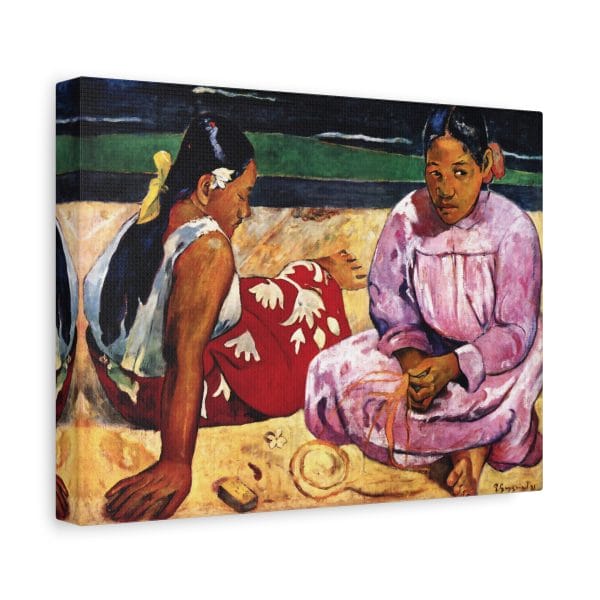 Nafea Faa Ipoipo by Paul Gauguin  - Vibrant Tahitian Art for Home Decor - Post-Impressionist Masterpiece (1892), Matte Canvas, Stretched, 1.25" - Image 3