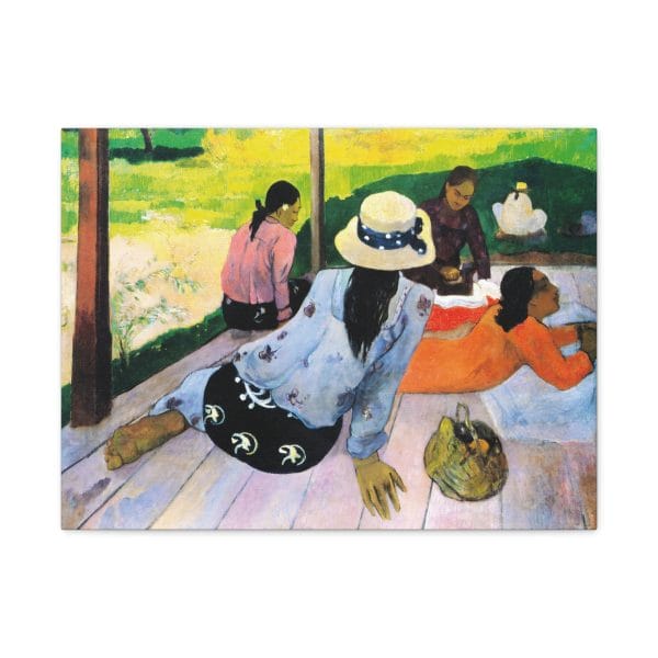 Paul Gauguin - The Siesta (1892-1894) - Transform Your Space with Stunning Canvas Print, Matte Canvas, Stretched, 1.25" - Image 2