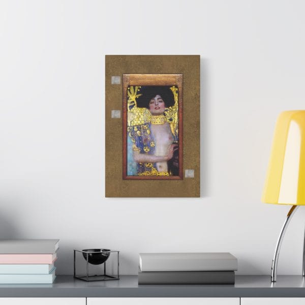 Gustav Klimt - Judith & The Head of Holofernes (1901) - Iconic Symbolism and Art Nouveau Masterpiece, Matte Canvas, Stretched, 1.25" - Image 2
