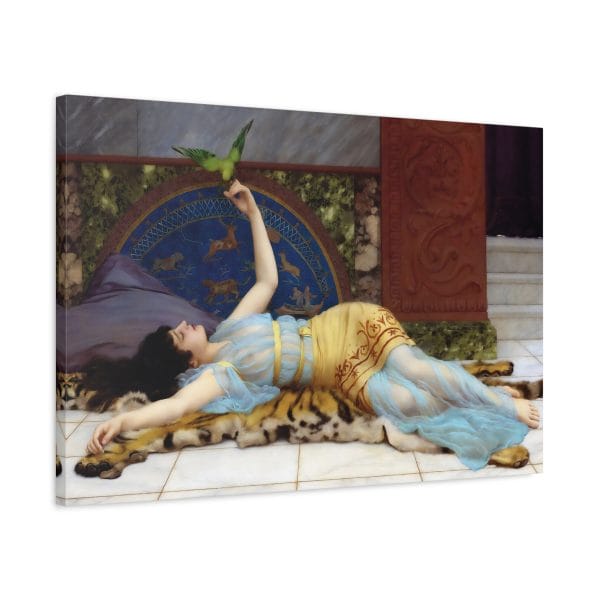 Timeless Elegance - John William Waterhouse & Godwards Dolce Far Niente, 1897, Matte Canvas, Stretched, 1.25" - Image 6