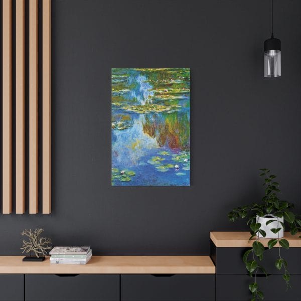 Claude Monet - Iconic Water Lilies (1907) - A Masterpiece of Impressionist Art, Matte Canvas, Stretched, 1.25" - Image 10