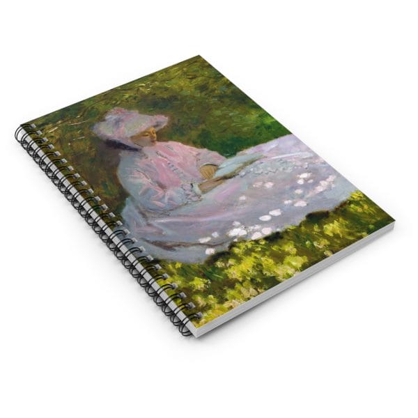 Claude Monet Springtime, Spiral Notebook - Ruled Line - Image 3