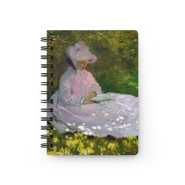 Claude Monet Springtime, Spiral Bound Journal - Image 2