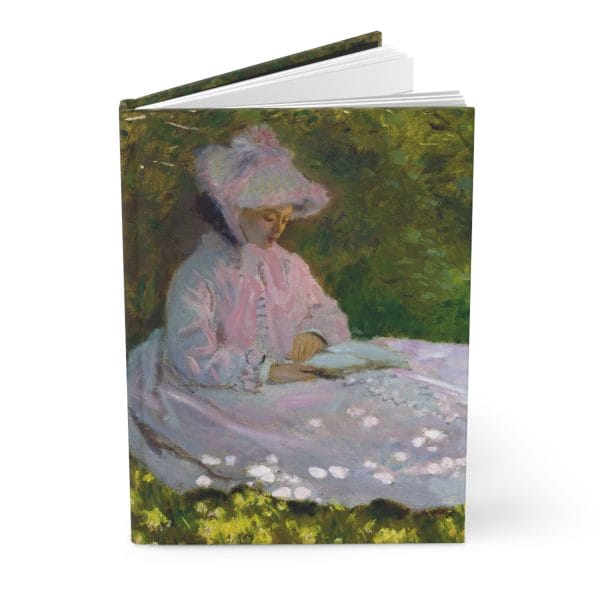 Claude Monet Springtime, Hardcover Journal Matte, Ruled Line