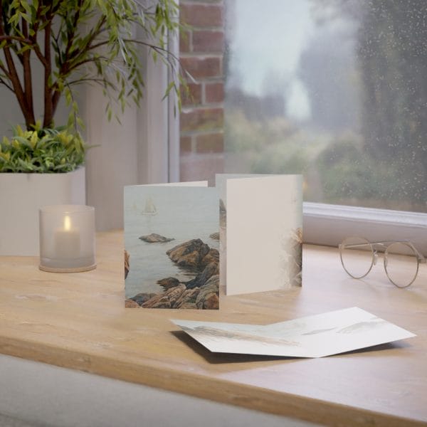 Berndt Lindholm - Fiskare i Morgondimma Greeting Cards (1, 10, 30, and 50pcs) - Image 10