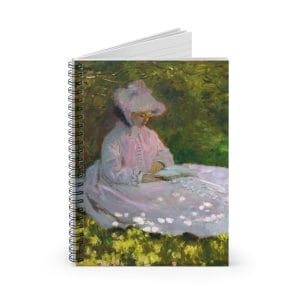 Claude Monet Springtime, Spiral Notebook - Ruled Line