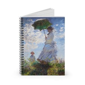 NEW! Claude Monet, Iconic Artwork - Madame Monet and Her Son - Spiral Notebook - Ruled Line