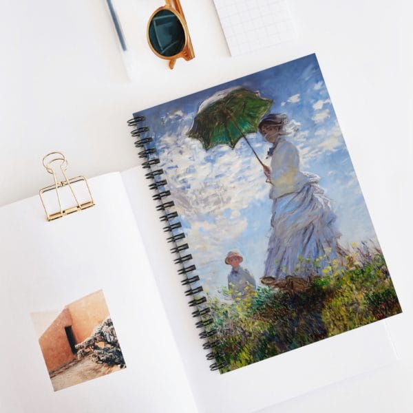 NEW! Claude Monet, Iconic Artwork - Madame Monet and Her Son - Spiral Notebook - Ruled Line - Image 5