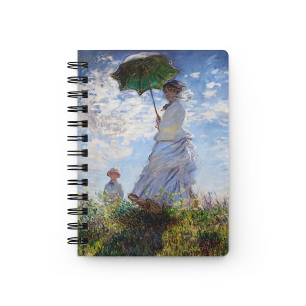 NEW! Claude Monet, Iconic Artwork - Madame Monet and Her Son - Spiral Bound Journal - Image 2