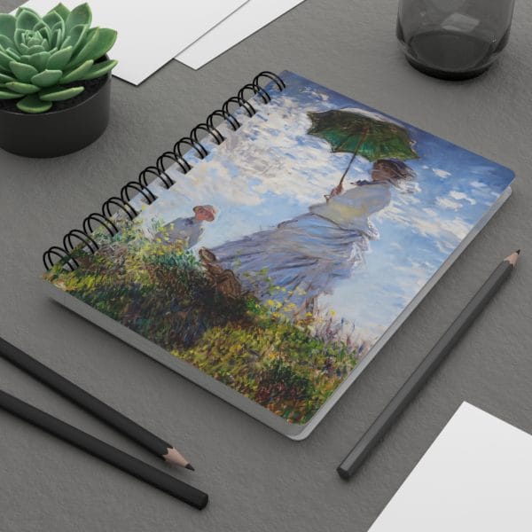 NEW! Claude Monet, Iconic Artwork - Madame Monet and Her Son - Spiral Bound Journal - Image 8