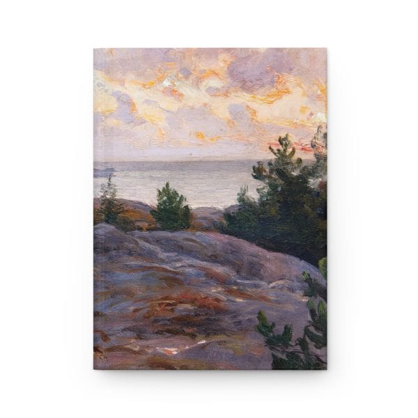 Berndt Lindholm - Cliffs by the Shore - Stunning Nordic Coastal Art, Journal - Ruled Line - Image 2