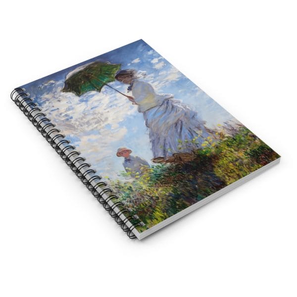 NEW! Claude Monet, Iconic Artwork - Madame Monet and Her Son - Spiral Notebook - Ruled Line - Image 3