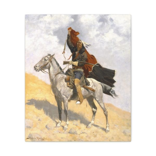 The Blanket Signal – Canvas Wall Art by Frederic Remington - Image 15