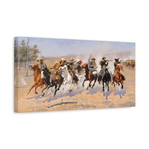 A Dash for the Timber – Canvas Wall Art by Frederic Remington